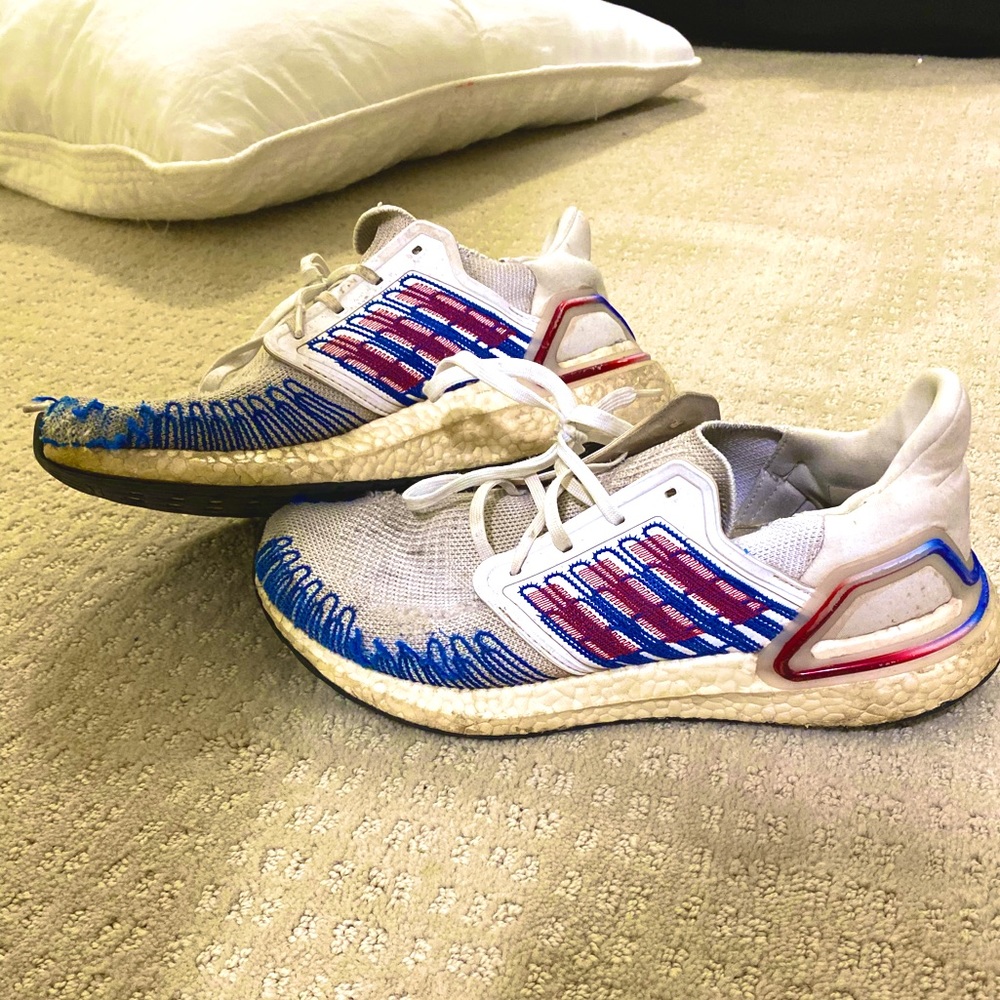 Adidas Ultraboosts Royal Blue | University Red